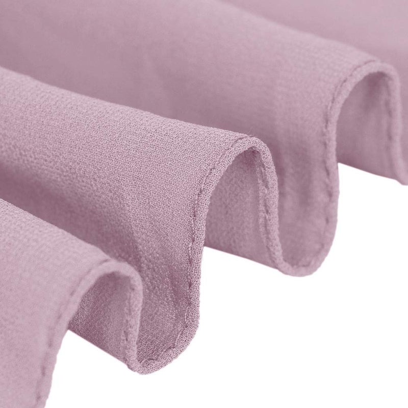 LMVERNA Womens Chiffon Bridal Evening Soft Wrap Scarf Shawl, Chiffon Scarf Ribbon Scarf for Women and Girls (Dusty Pink) - Image 4